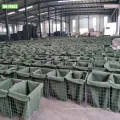 Galvanized Solded Mesh Basche Gabion para defesa militar